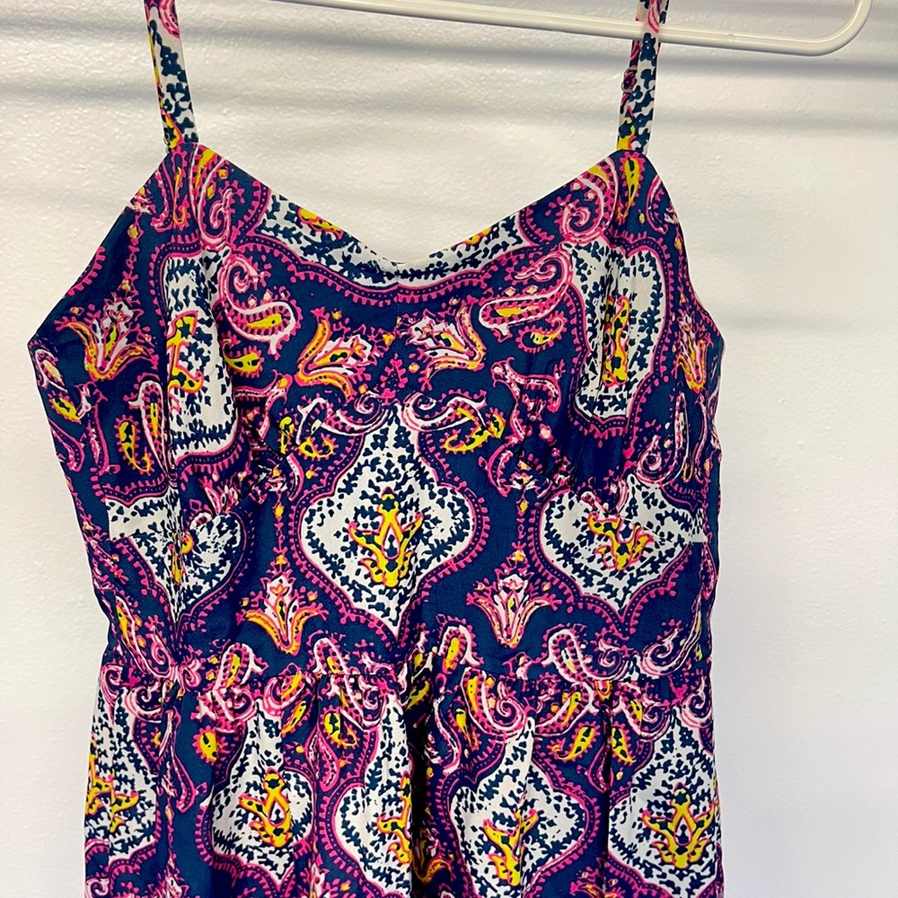 Perfect fit Purple Print J Crew Dress size 0